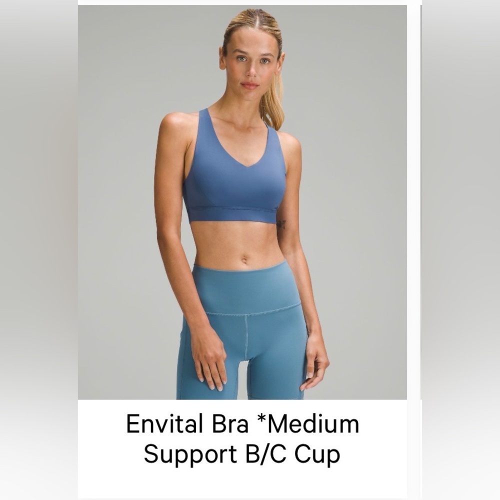 LULULEMON Envital Pitch Blue Sports Bra B/C Cup